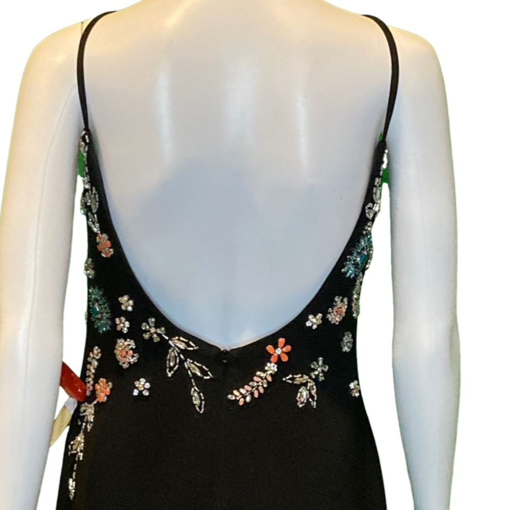 NWT Mac Duggal 42006 Multi Color Beaded Floral Cami Gown - Sz 8 - Picture 6 of 9